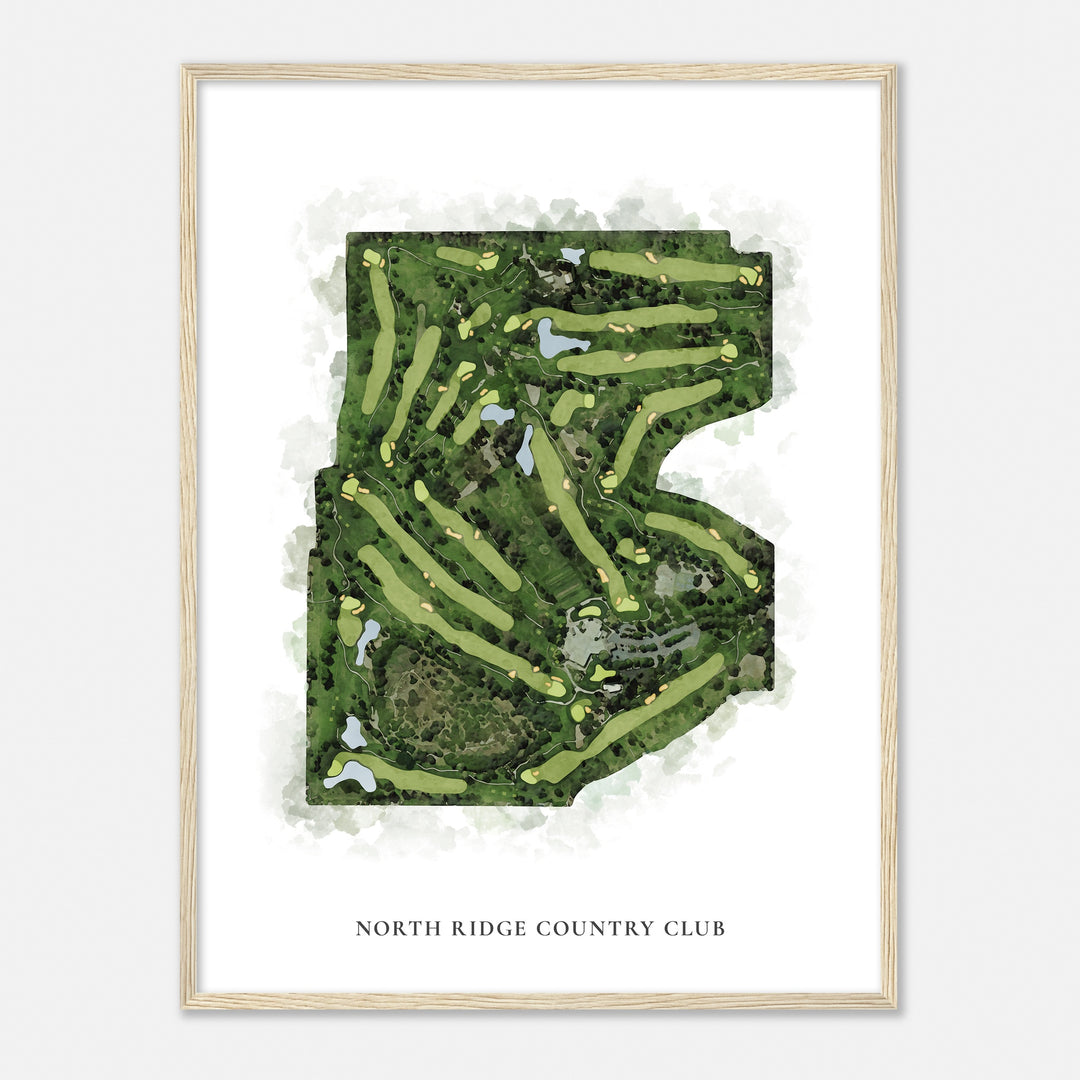 Print of North Ridge Country Club Classic Map