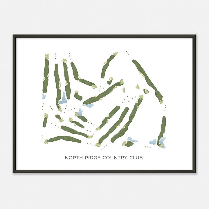 Print of North Ridge Country Club Modern Map