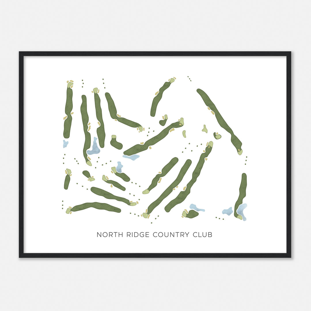 Print of North Ridge Country Club Modern Map