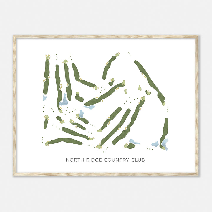 Print of North Ridge Country Club Modern Map