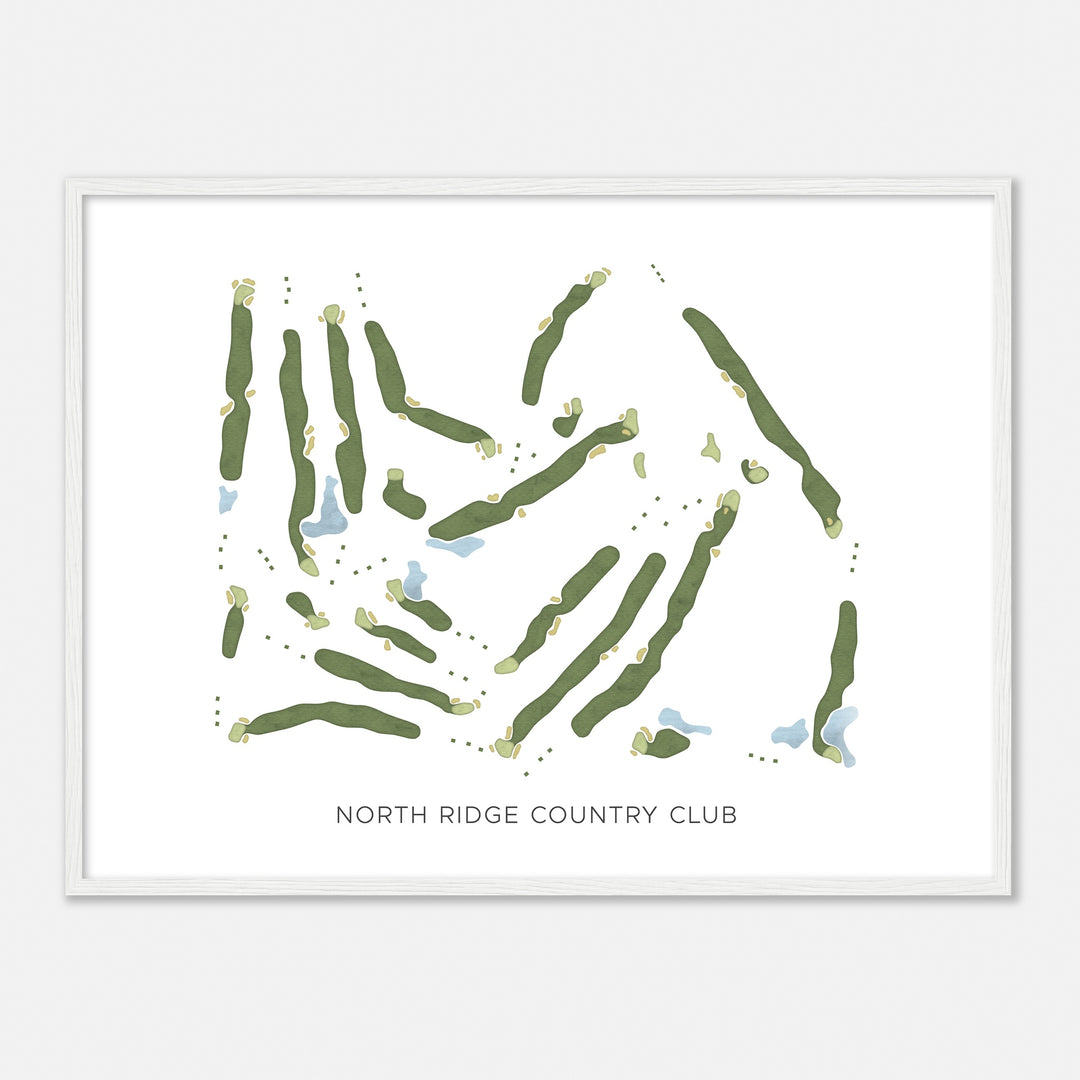 Print of North Ridge Country Club Modern Map