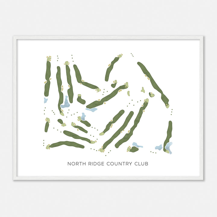 Print of North Ridge Country Club Modern Map