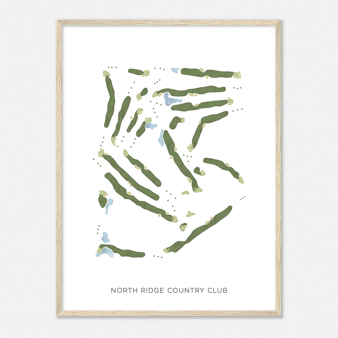 Print of North Ridge Country Club Modern Map