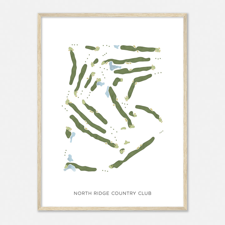 Print of North Ridge Country Club Modern Map