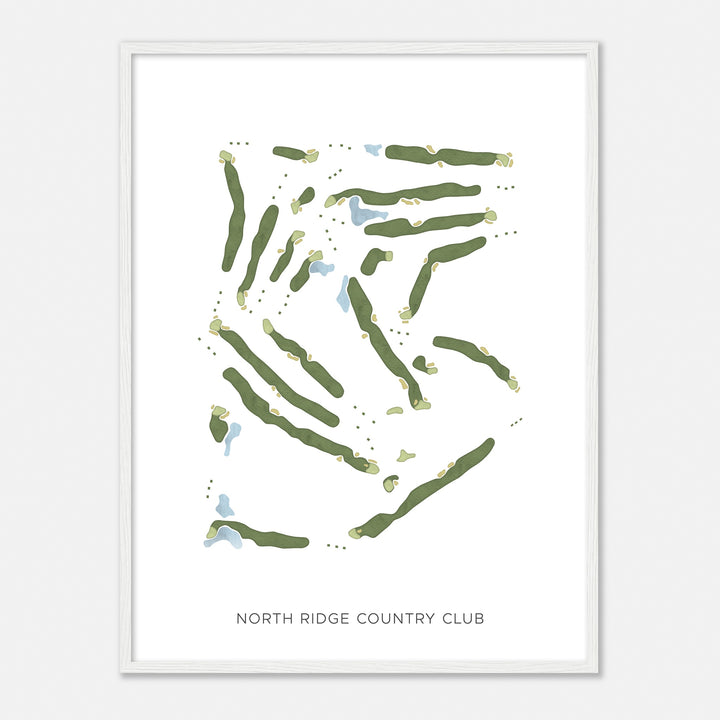 Print of North Ridge Country Club Modern Map