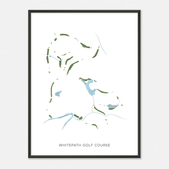Print of Whitepath Golf Course Modern Map