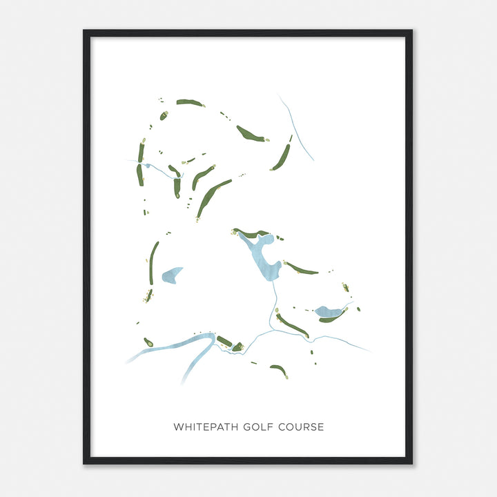 Print of Whitepath Golf Course Modern Map