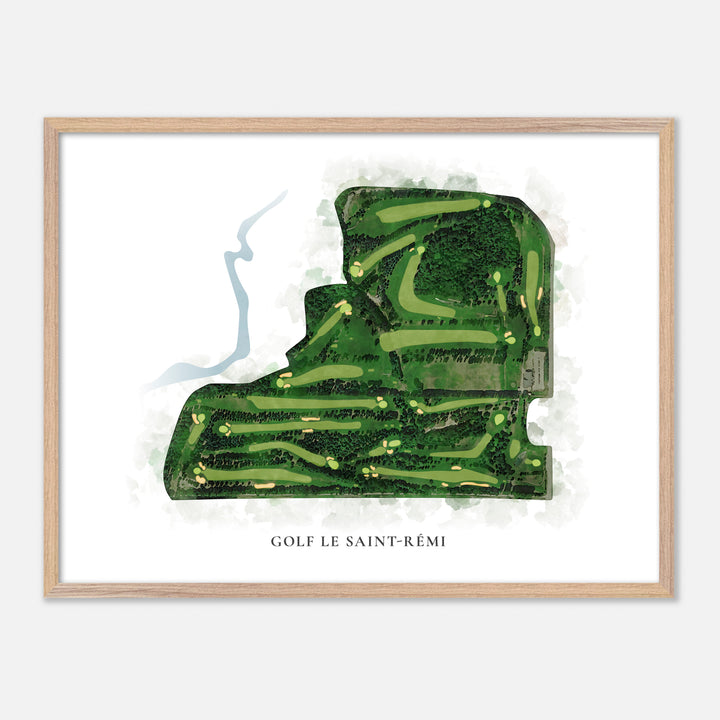 Print of Golf Le Saint-Rémi Classic Map