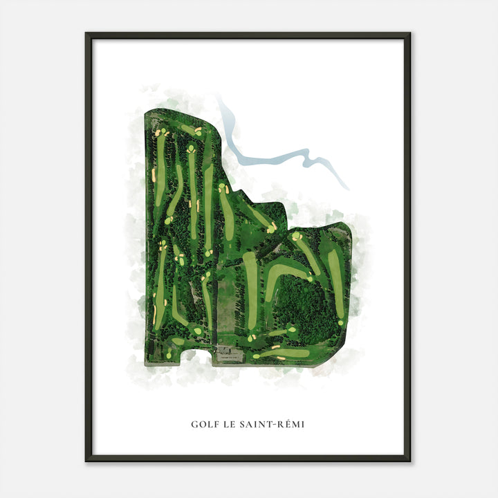 Print of Golf Le Saint-Rémi Classic Map