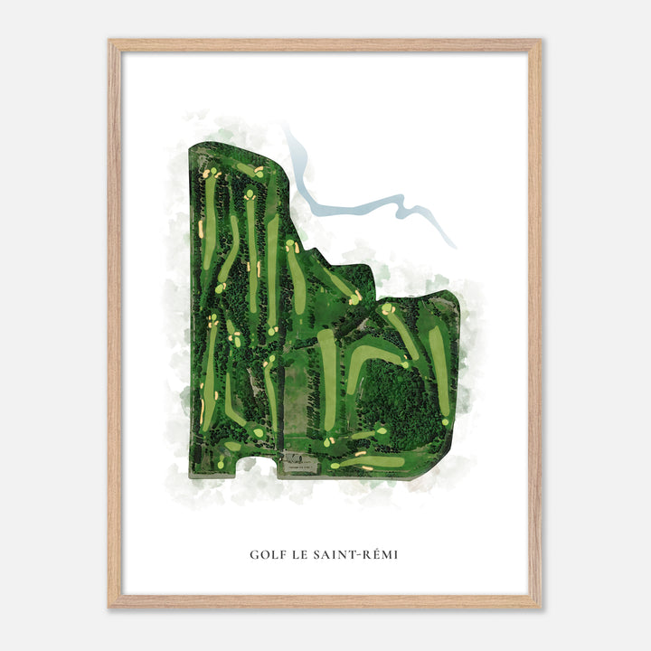 Print of Golf Le Saint-Rémi Classic Map