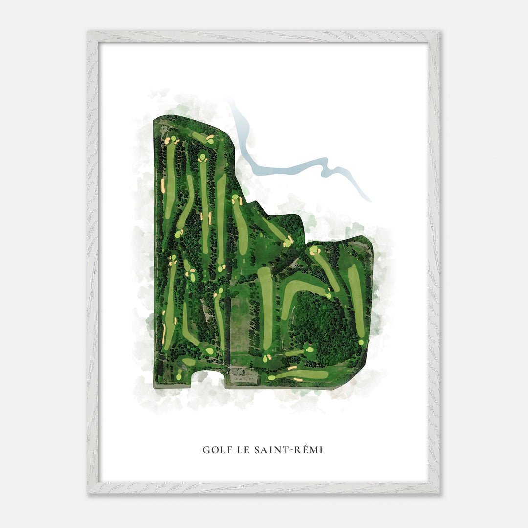 Print of Golf Le Saint-Rémi Classic Map