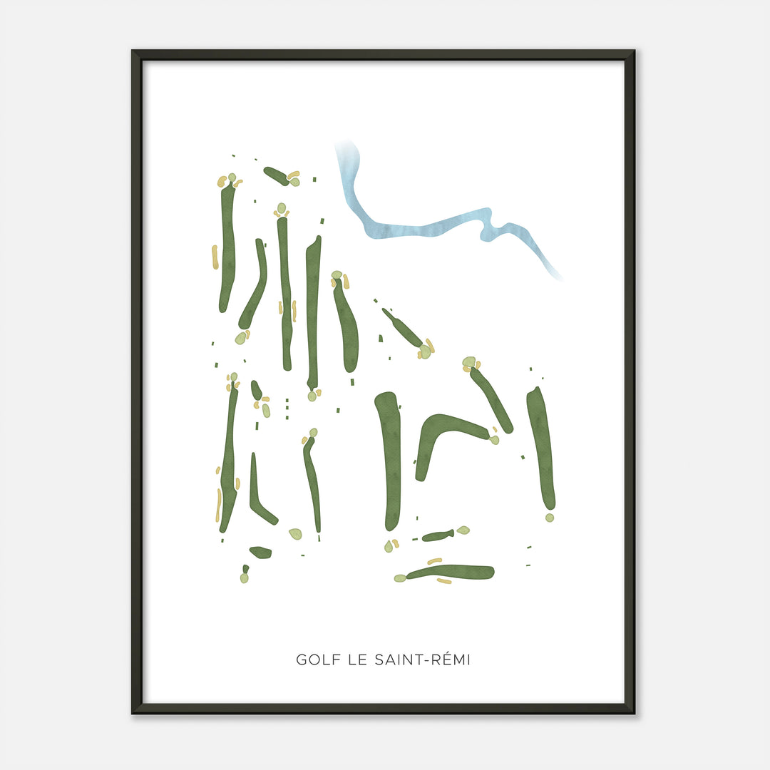 Print of Golf Le Saint-Rémi Modern Map
