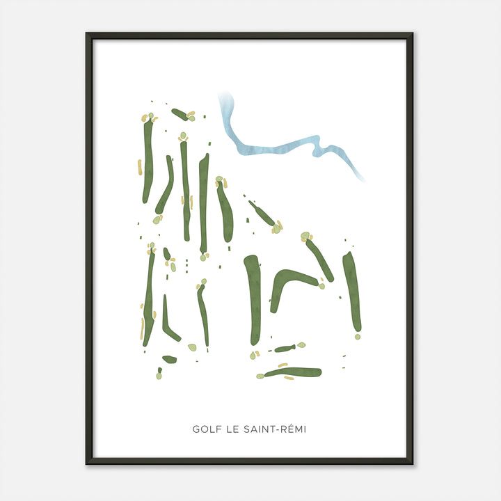 Print of Golf Le Saint-Rémi Modern Map