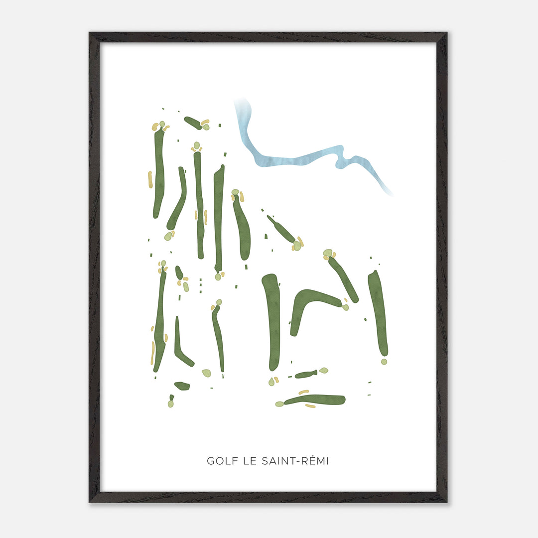 Print of Golf Le Saint-Rémi Modern Map