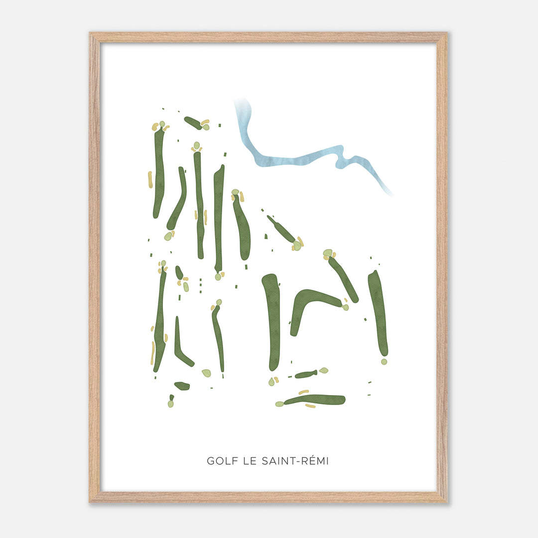 Print of Golf Le Saint-Rémi Modern Map