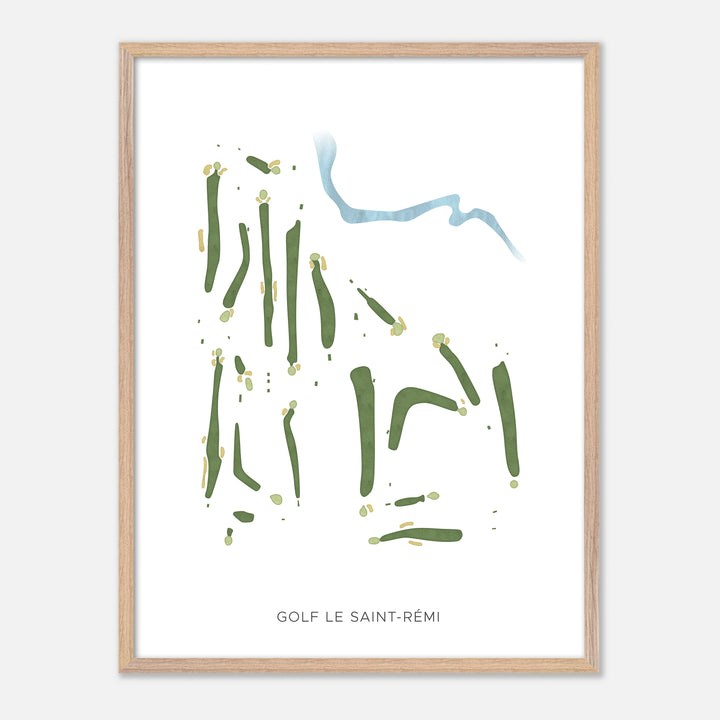 Print of Golf Le Saint-Rémi Modern Map