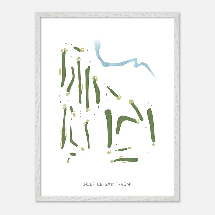 Print of Golf Le Saint-Rémi Modern Map