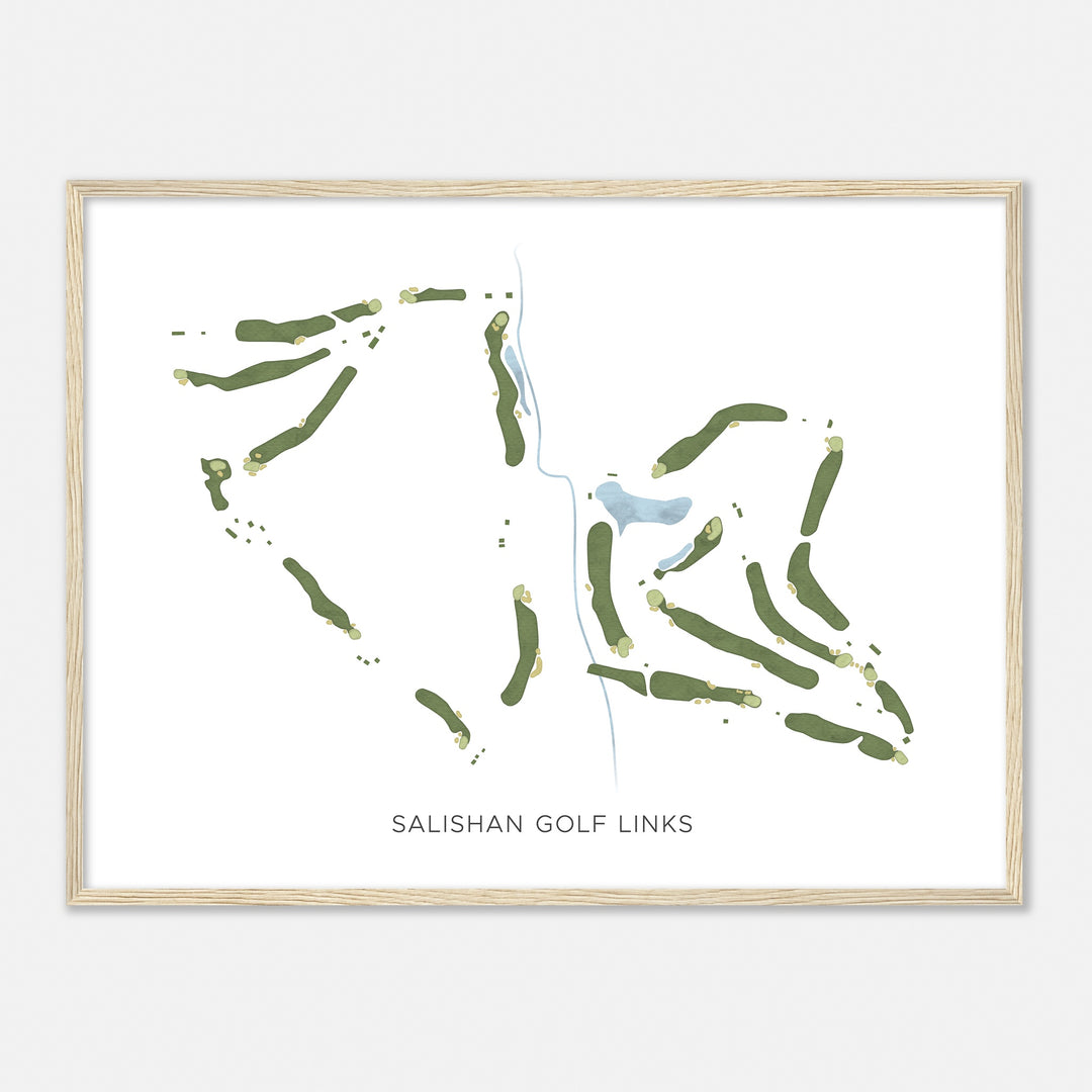 Print of Salishan Golf Links Modern Map