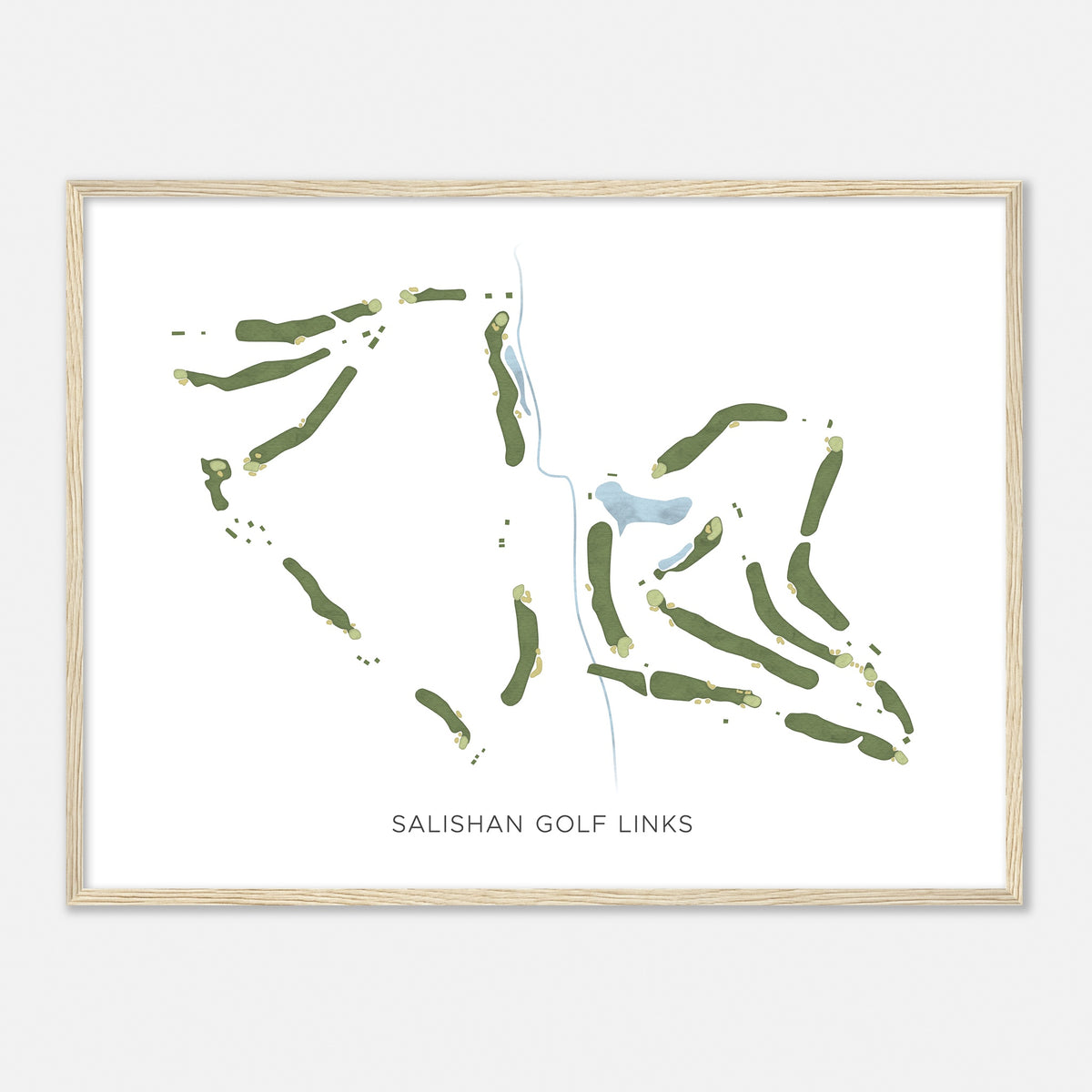 Print of Salishan Golf Links Modern Map