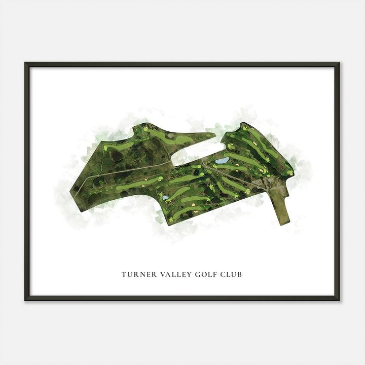 Print of Turner Valley Golf Club Classic Map