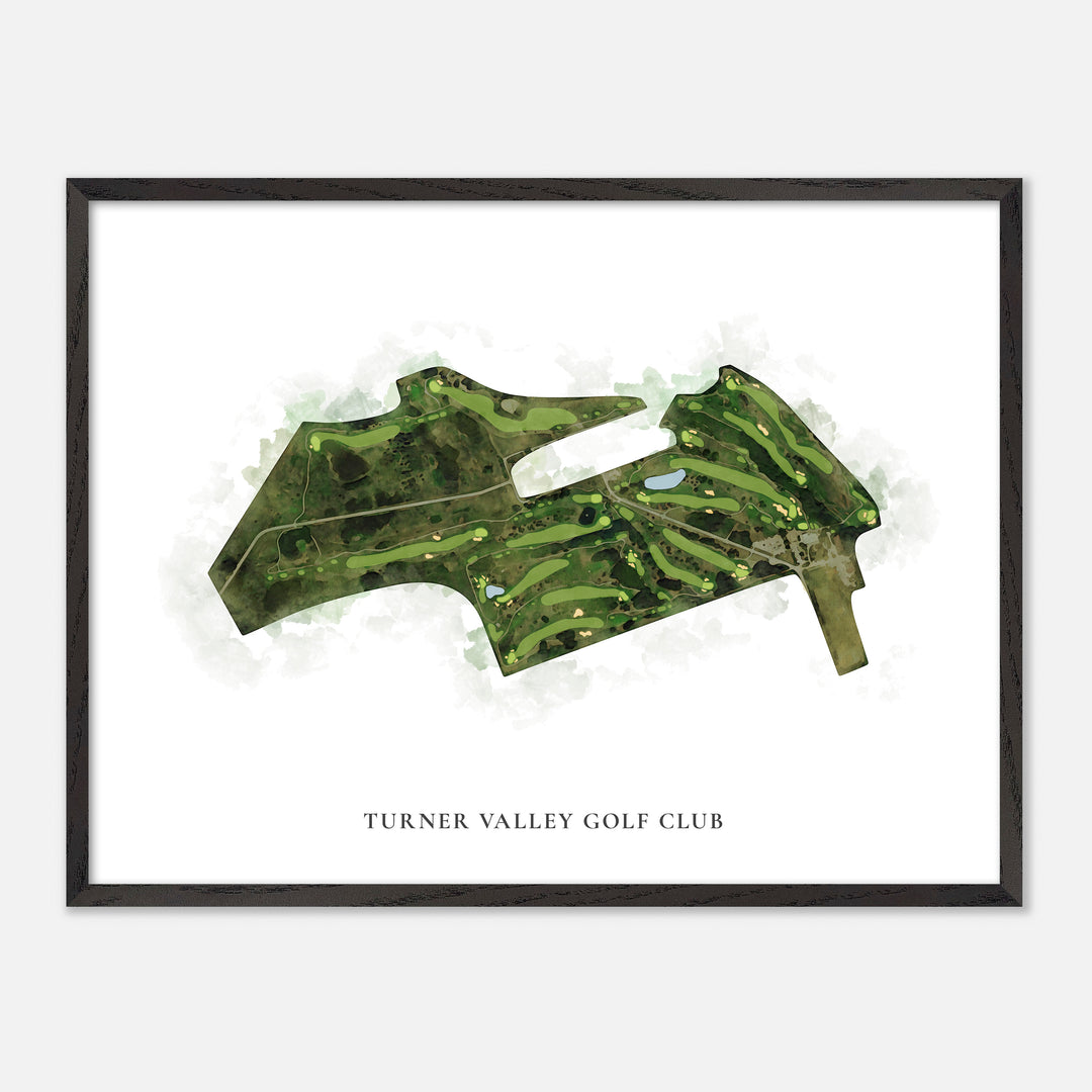 Print of Turner Valley Golf Club Classic Map