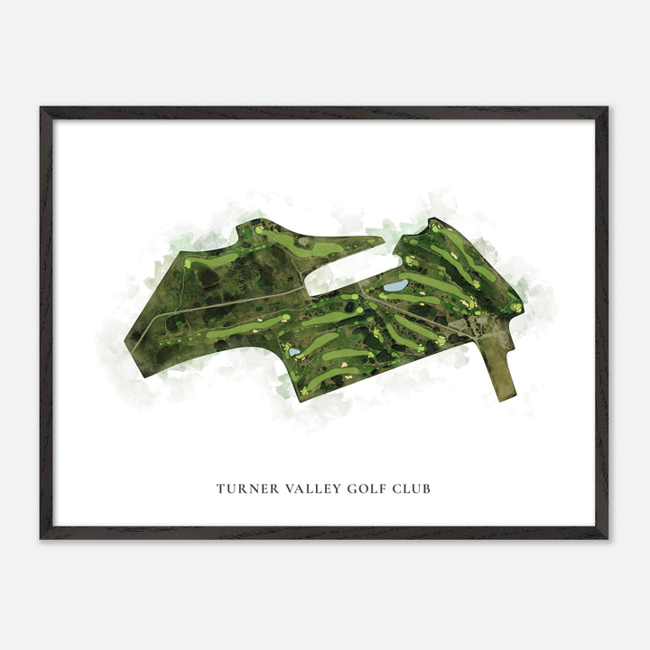 Print of Turner Valley Golf Club Classic Map