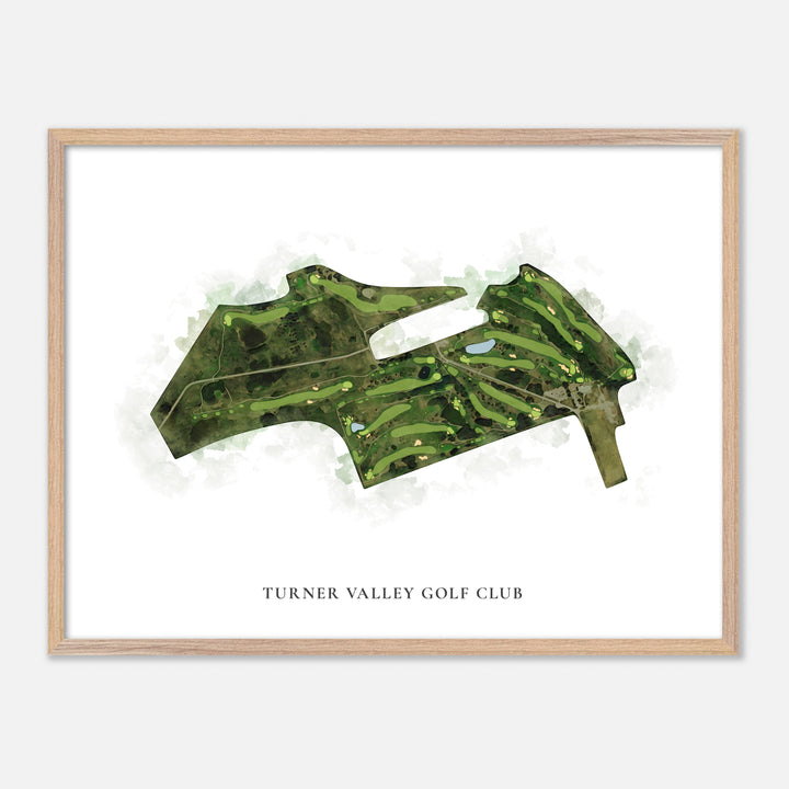 Print of Turner Valley Golf Club Classic Map