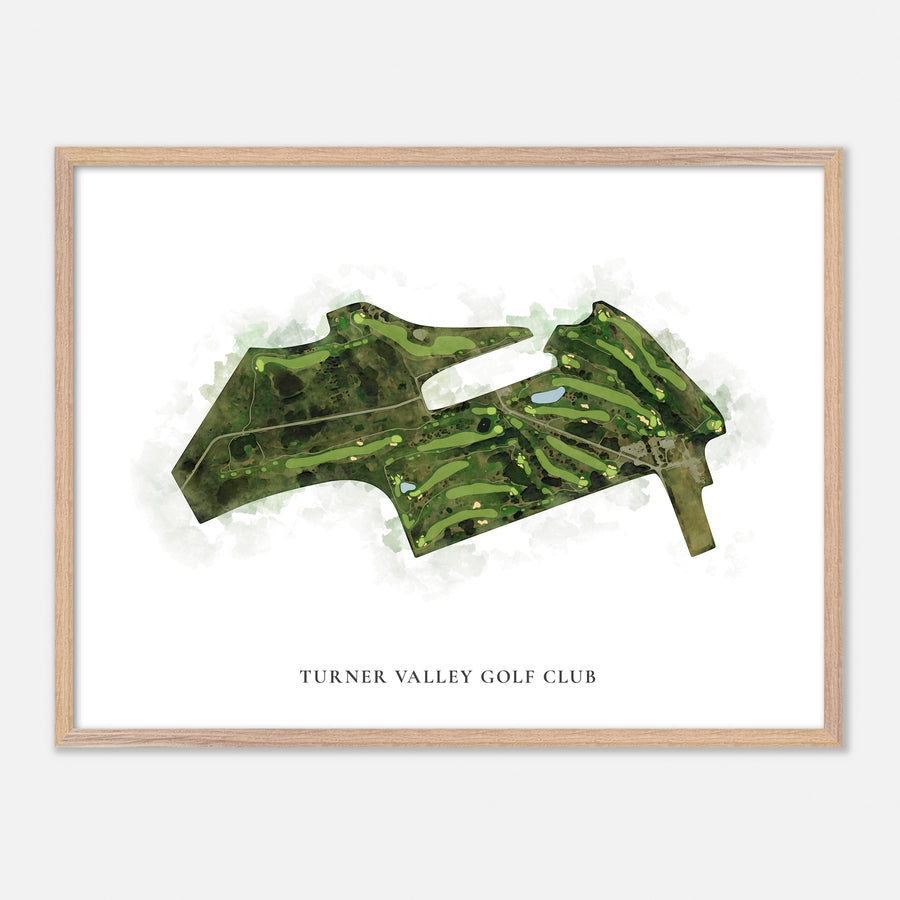 Print of Turner Valley Golf Club Classic Map