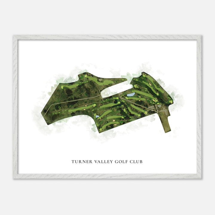 Print of Turner Valley Golf Club Classic Map
