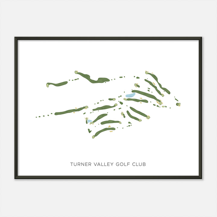 Print of Turner Valley Golf Club Modern Map