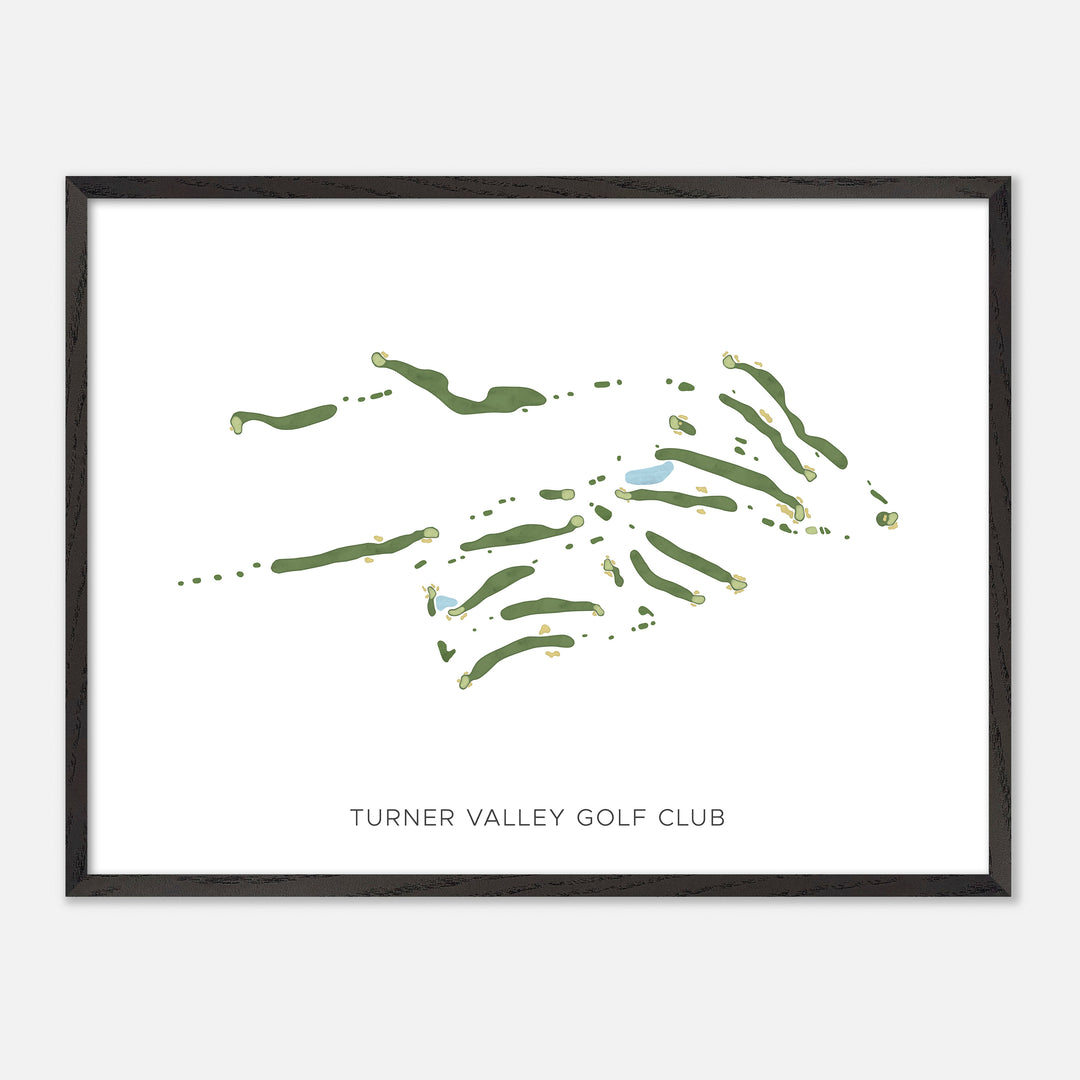 Print of Turner Valley Golf Club Modern Map