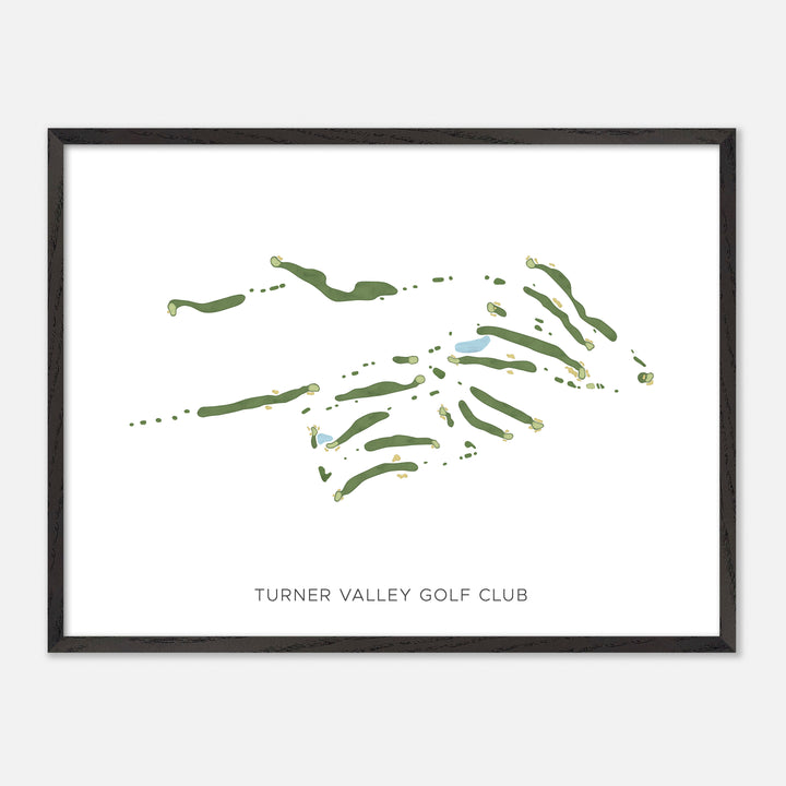 Print of Turner Valley Golf Club Modern Map
