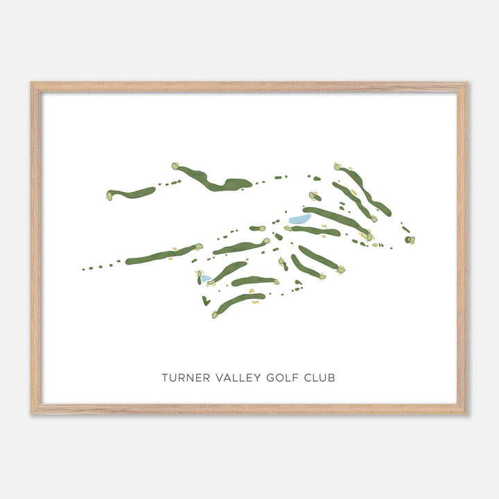 Print of Turner Valley Golf Club Modern Map