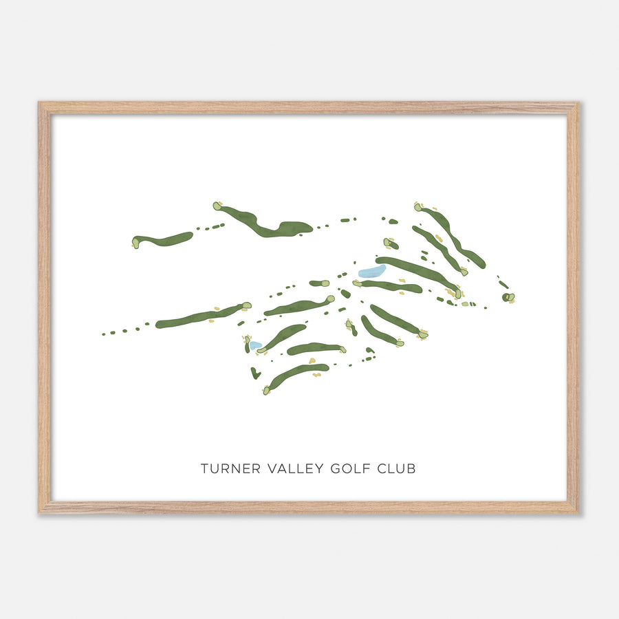 Print of Turner Valley Golf Club Modern Map