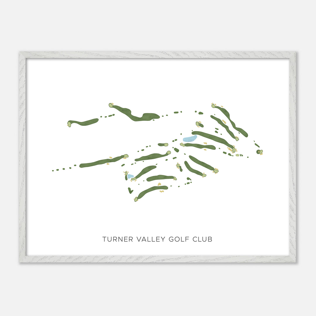 Print of Turner Valley Golf Club Modern Map