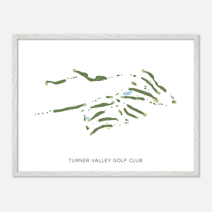 Print of Turner Valley Golf Club Modern Map