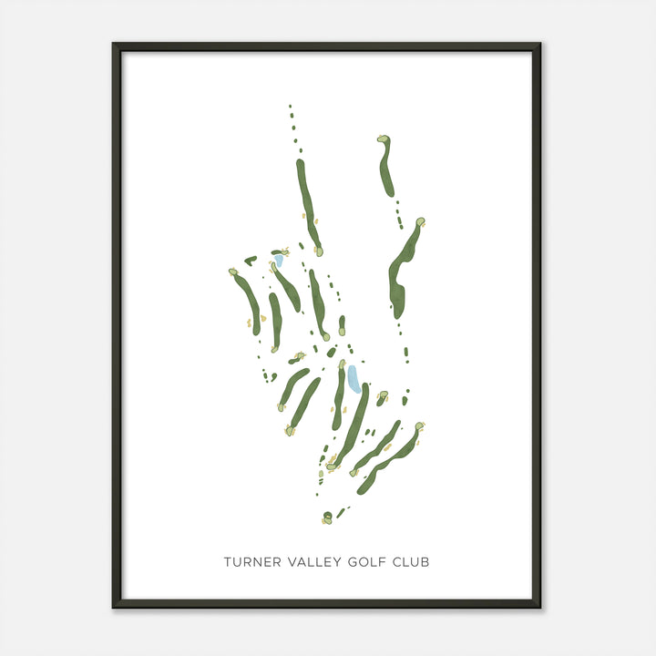 Print of Turner Valley Golf Club Modern Map