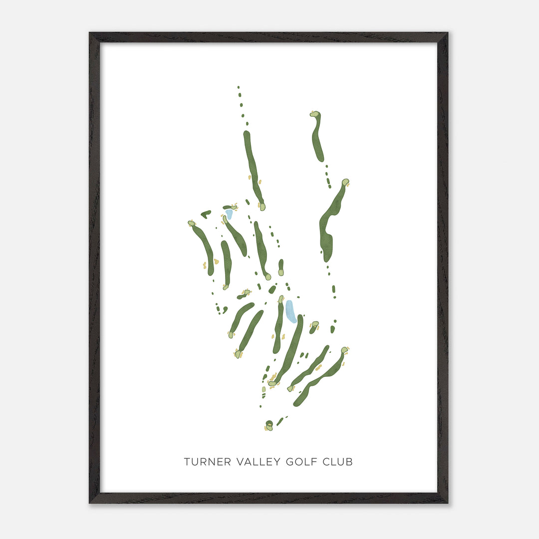 Print of Turner Valley Golf Club Modern Map