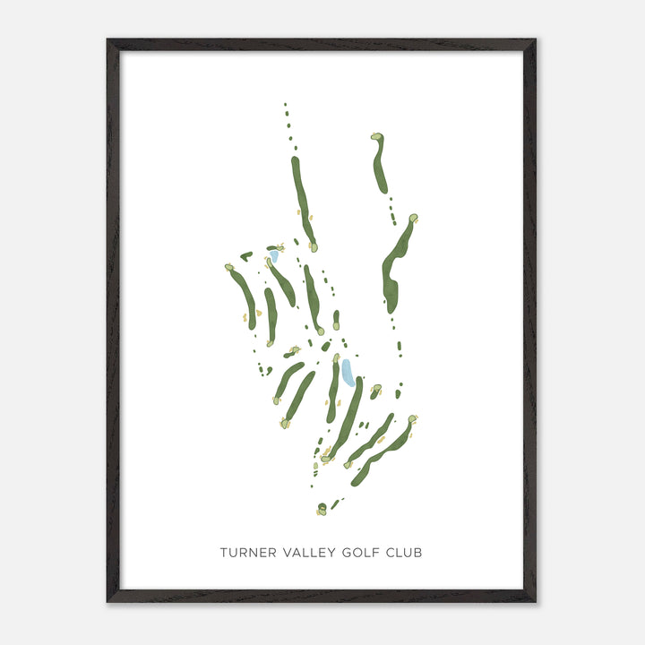 Print of Turner Valley Golf Club Modern Map