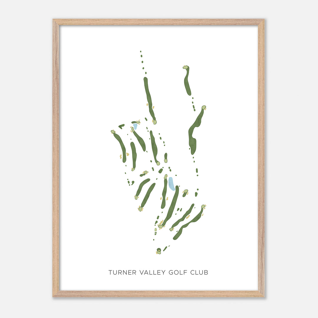 Print of Turner Valley Golf Club Modern Map