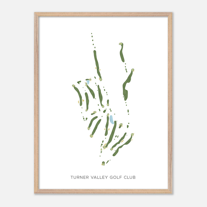 Print of Turner Valley Golf Club Modern Map