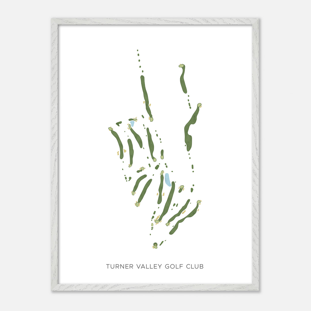 Print of Turner Valley Golf Club Modern Map