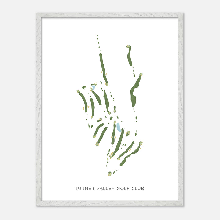 Print of Turner Valley Golf Club Modern Map