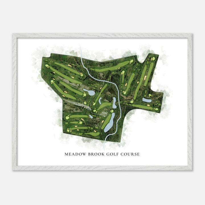 Print of Meadow Brook Golf Course Classic Map
