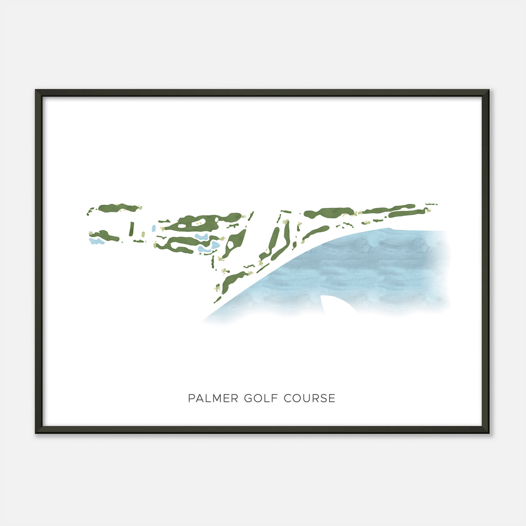Print of Palmer Golf Course Modern Map