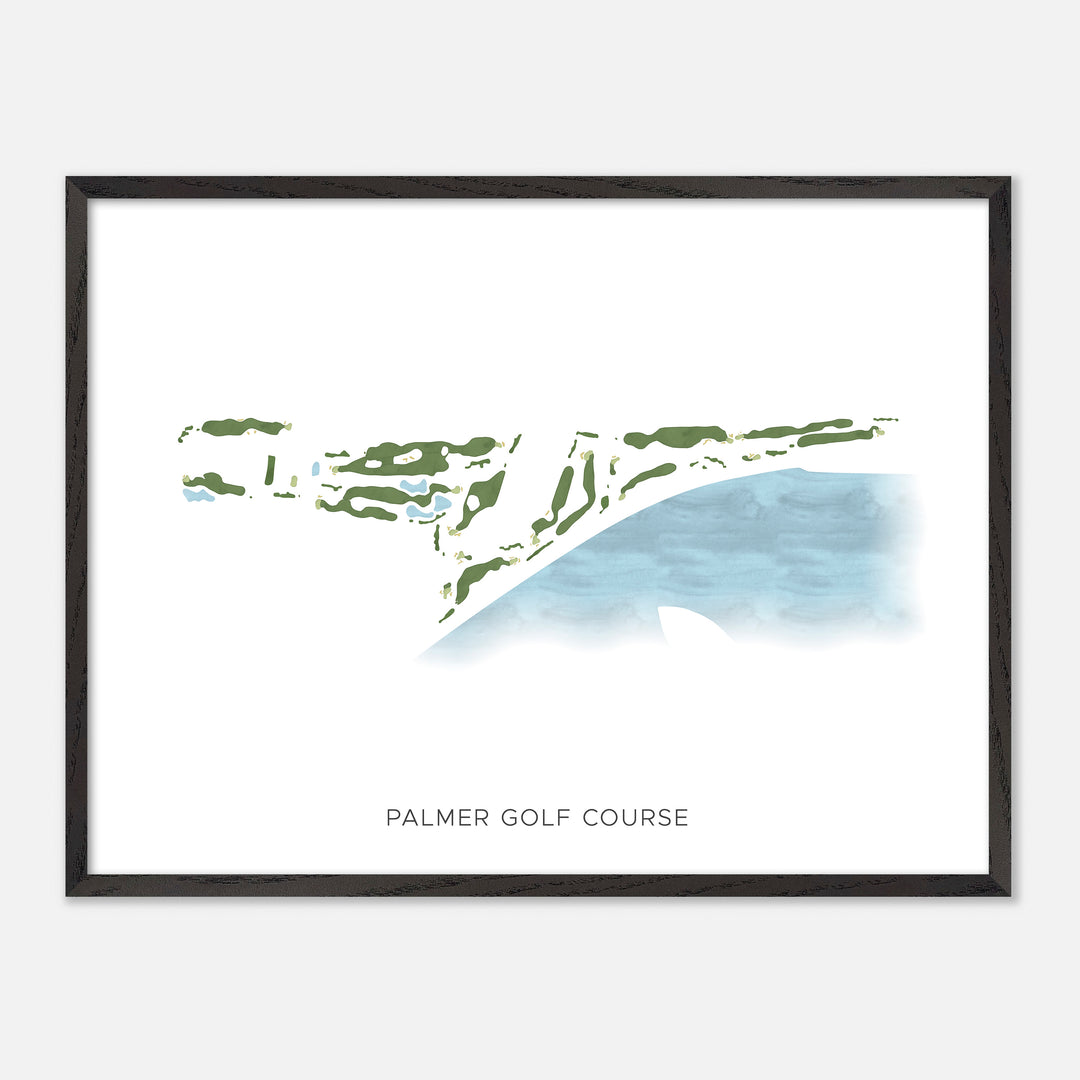 Print of Palmer Golf Course Modern Map