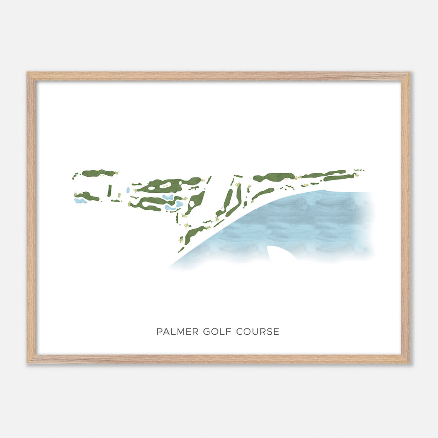 Print of Palmer Golf Course Modern Map