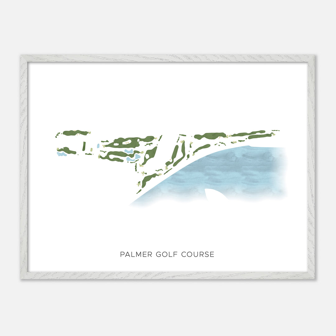 Print of Palmer Golf Course Modern Map