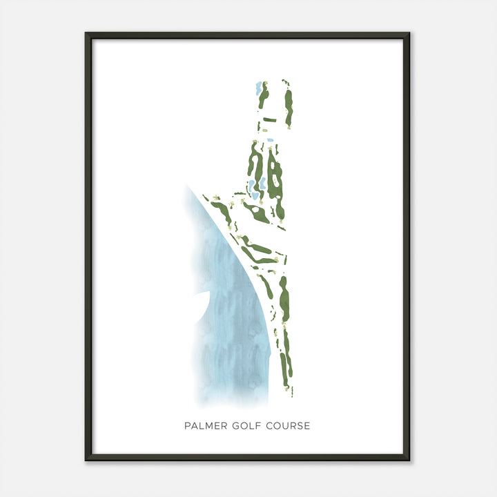 Print of Palmer Golf Course Modern Map