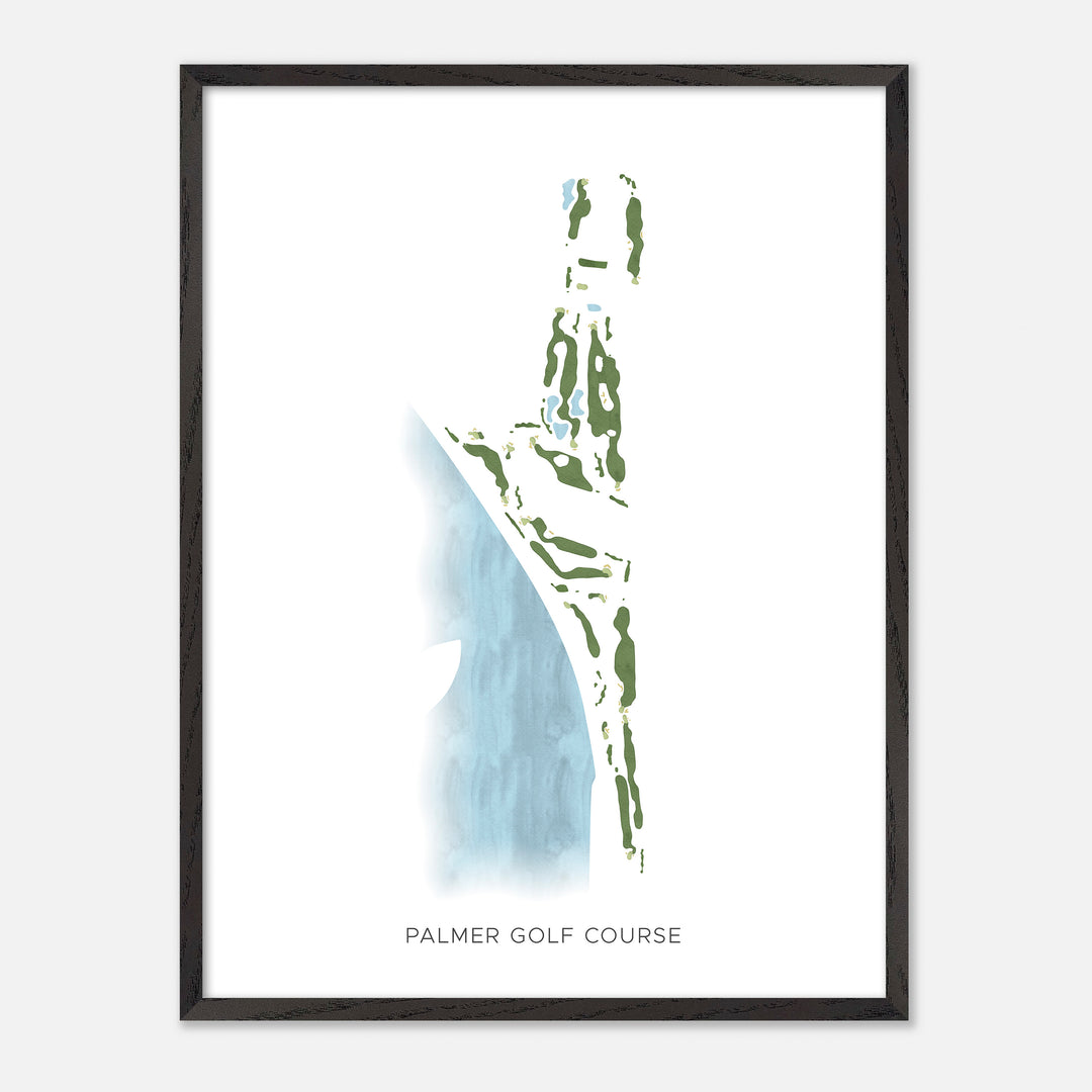 Print of Palmer Golf Course Modern Map
